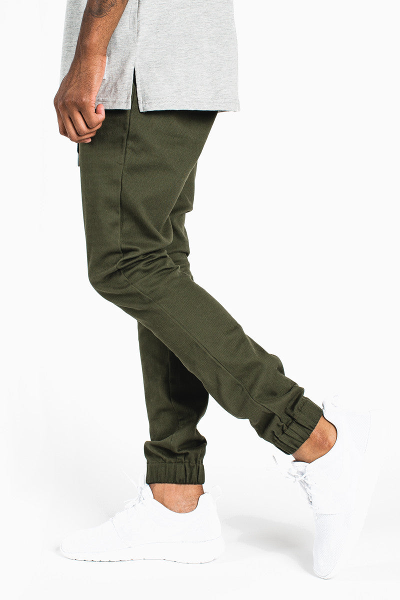 002 Joggers __ Olive