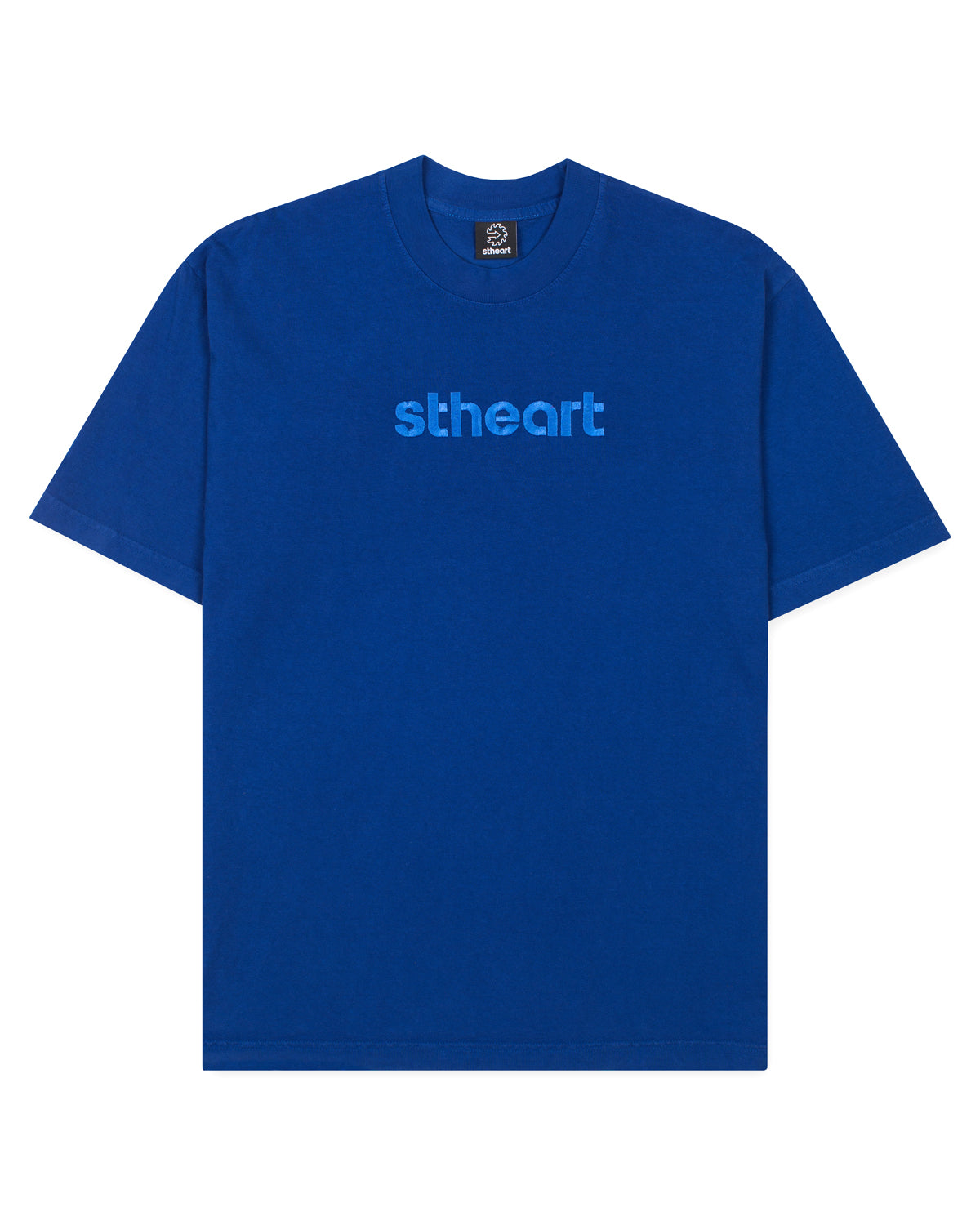 Classic Embroidered Logo Tee | Blue