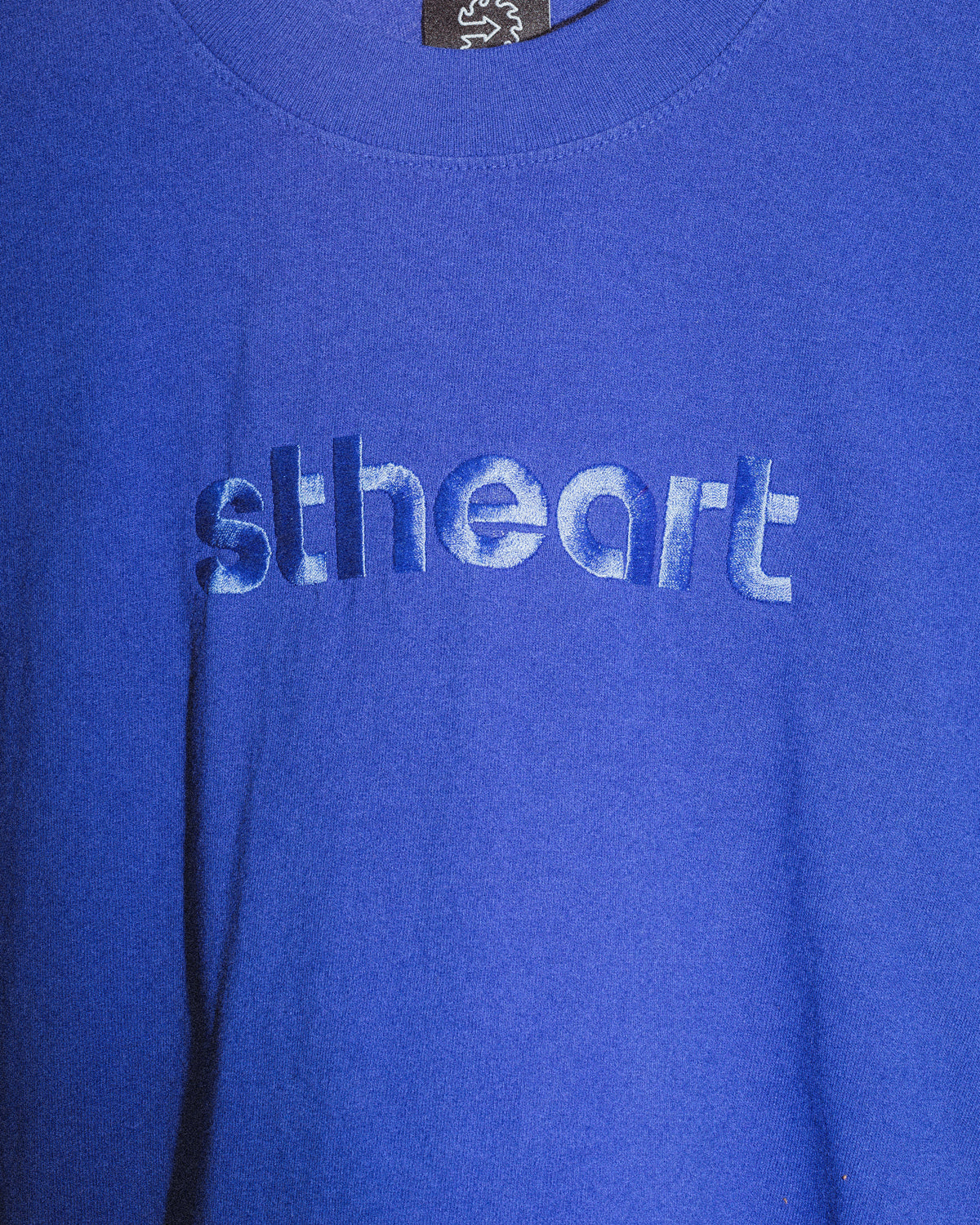 Classic Embroidered Logo Tee | Blue