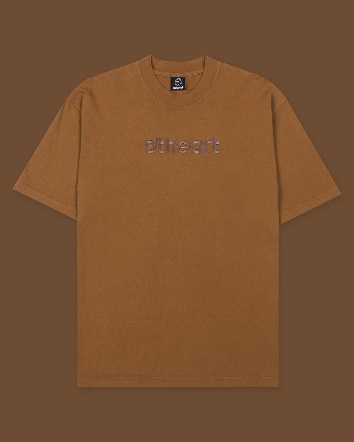 Classic Embroidered Logo Tee | Copper