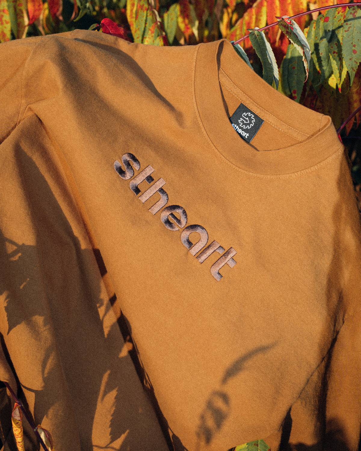 Classic Embroidered Logo Tee | Copper