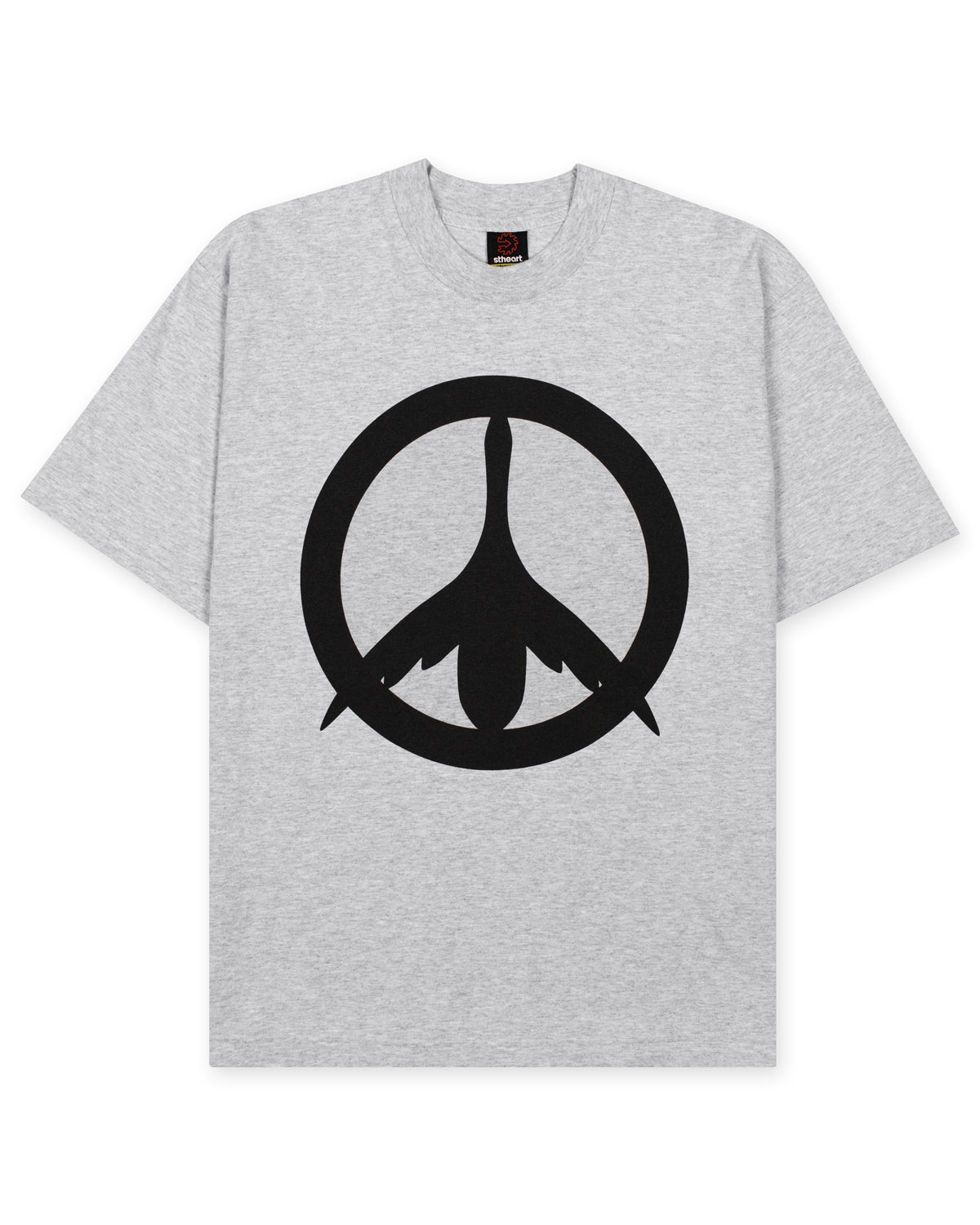 トップス theredthread s open tee heart tee black WMNS) COMME des GARCONS PLAY Upside Down Three Hearts Tee 'Black