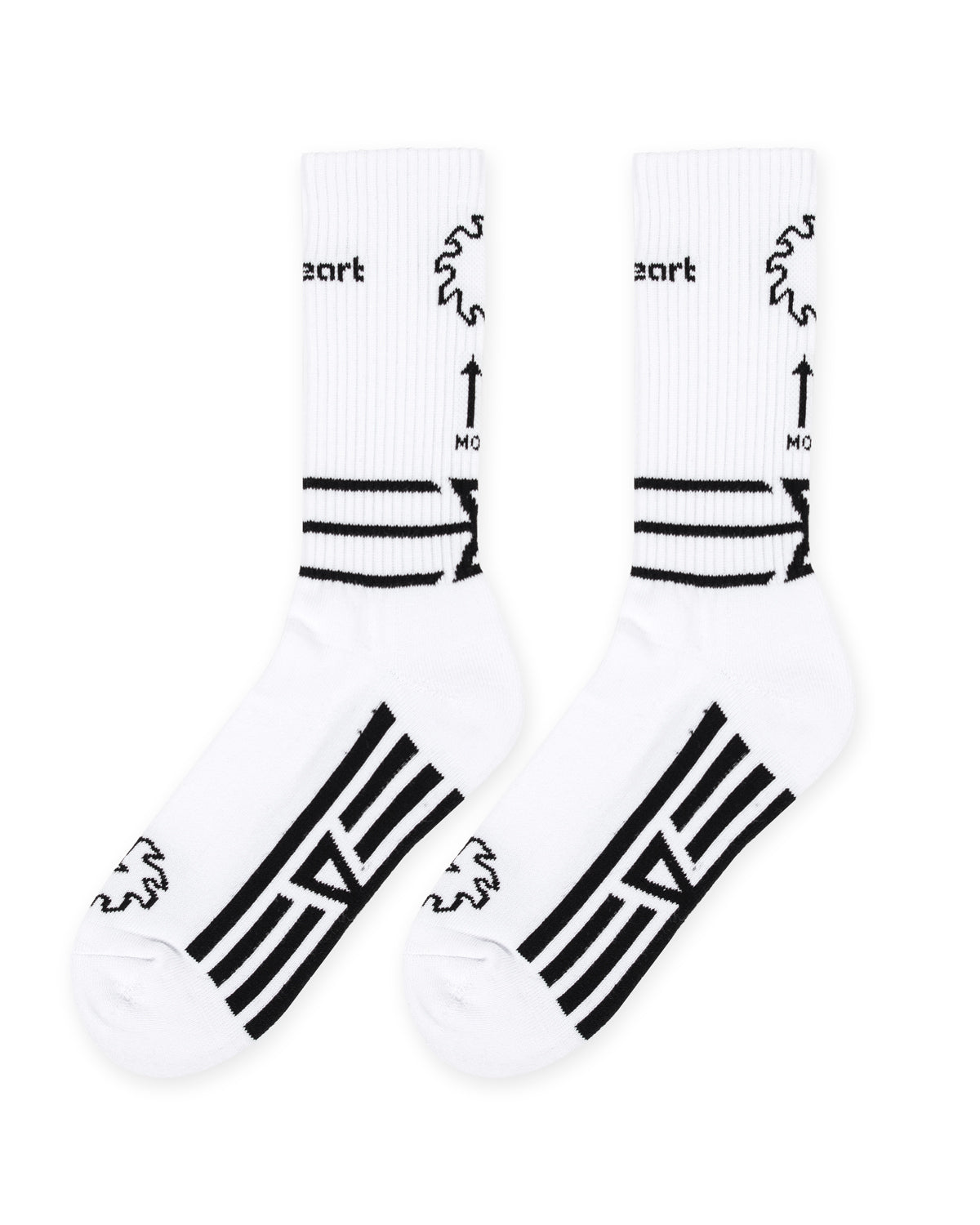 Stripe Sock | White