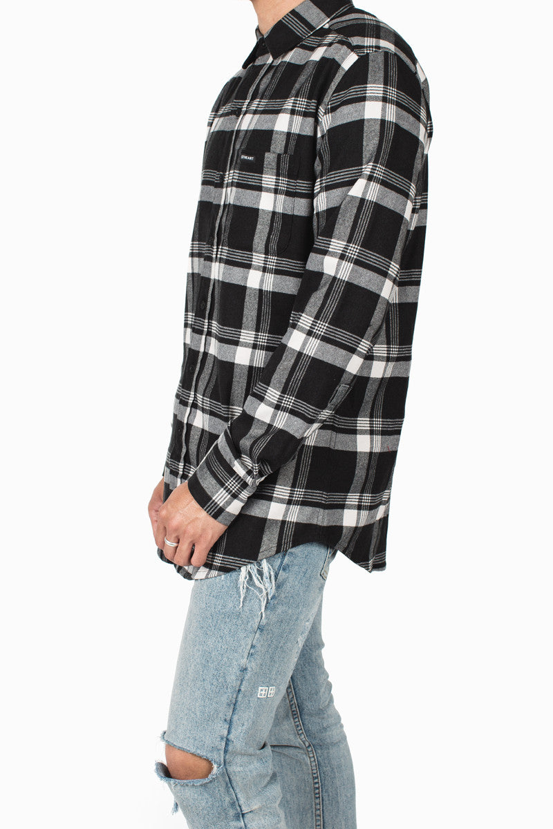 Braderick Flannel Long Sleeve | Onyx