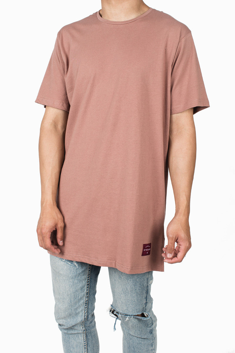 Long Fit Tee | Faded Rose