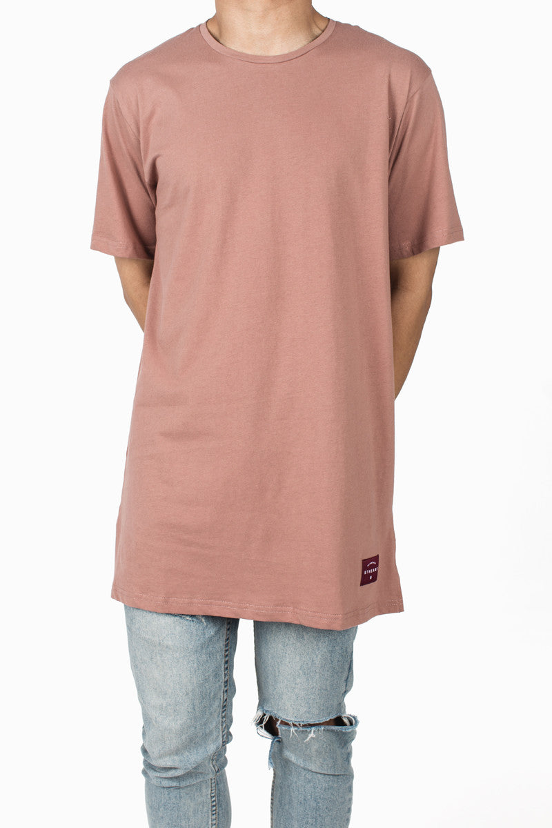 Long Fit Tee | Faded Rose